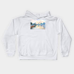 Empuriabrava. Sailboats and Canals Kids Hoodie